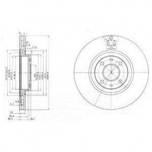 Тормозные диски Delphi BG2407