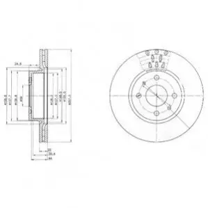 Тормозной диск Delphi BG2413 Купить в Украине