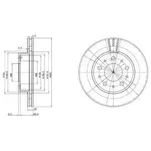 Диск тормозной Delphi BG2425 Купить в Украине