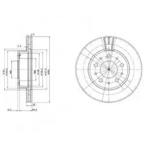 Диск тормозной Delphi BG2425C Купить в Украине