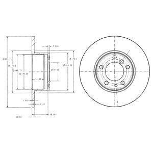 Диск тормозной Delphi BG2430