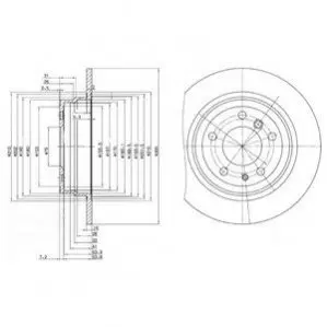 Диск тормозной Delphi BG2431 Купить в Украине