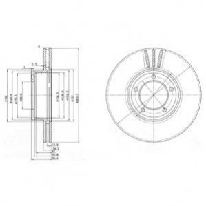 Гальмівний диск Delphi BG2507