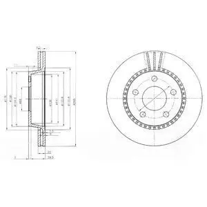 Диск тормозной Delphi BG2519