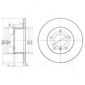 Тормозные диски Delphi BG2556