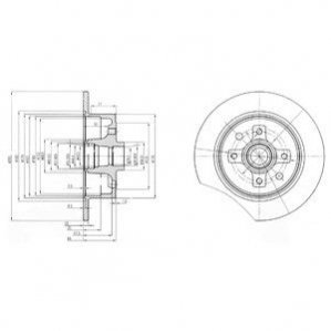 Тормозные диски Delphi BG2571