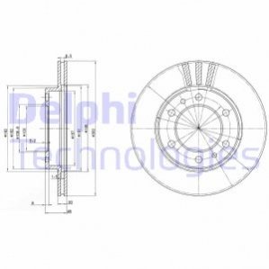 Диск тормозной Delphi BG2591