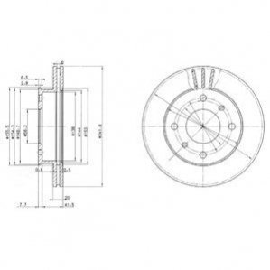 Диск тормозной Delphi BG2632