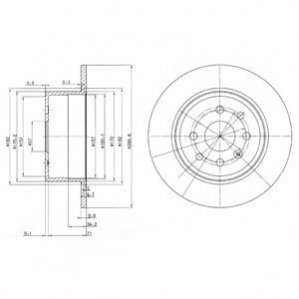 Тормозные диски Delphi BG2637 (фото 1)