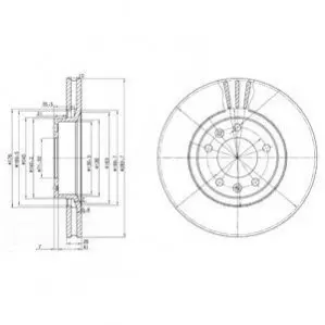 Тормозной диск Delphi BG2688