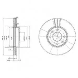 Диск тормозной Delphi BG2693 Купить в Украине