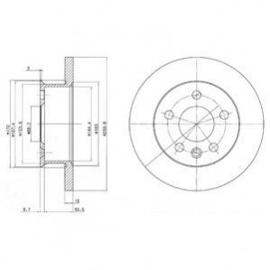 Тормозные диски Delphi BG2716 (фото 1)