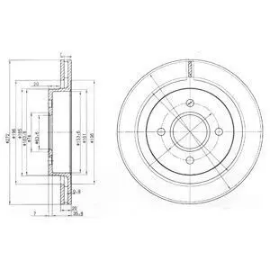 Диск тормозной Delphi BG2758 Купить в Украине