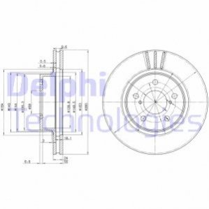 Диск тормозной Delphi BG2767