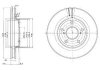 Диск гальмівний - Delphi BG2782 (4351206020, 4351206031, 4351207020)