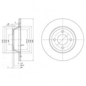 Диск тормозной Delphi BG2783 (фото 1)