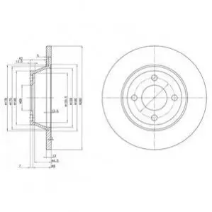 Диск тормозной Delphi BG2783 Купить в Украине