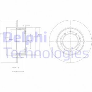 Диск тормозной Delphi BG2799