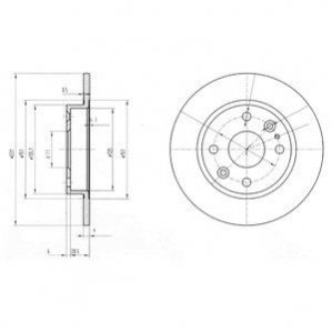 Тормозные диски Delphi BG2803 (фото 1)