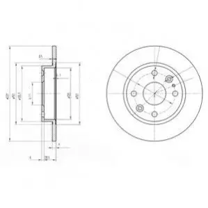 Тормозные диски Delphi BG2803 Купить в Украине