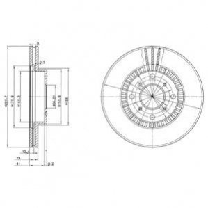 Тормозные диски Delphi BG2815