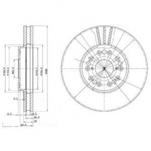 Тормозные диски Delphi BG2829