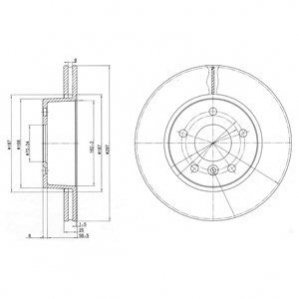 Тормозные диски Delphi BG2860 (фото 1)