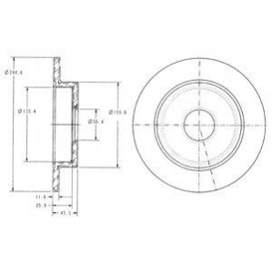 Диск тормозной Delphi BG3131