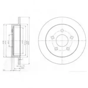 Тормозные диски Delphi BG3143