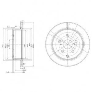 Тормозные диски Delphi BG3166