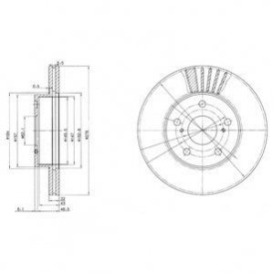 Тормозные диски Delphi BG3171