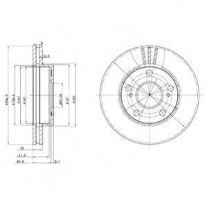 Тормозные диски Delphi BG3172