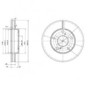 Диск тормозной Delphi BG3177