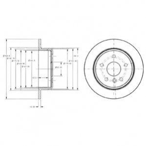 Диск тормозной Delphi BG3178