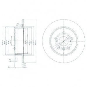 Тормозные диски Delphi BG3183