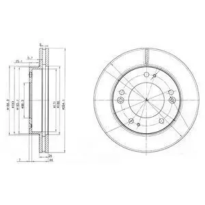 Диск тормозной Delphi BG3226 Купить в Украине