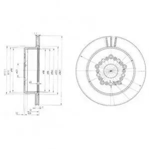Фото Гальмівний диск Delphi (BG3230) зображення 1