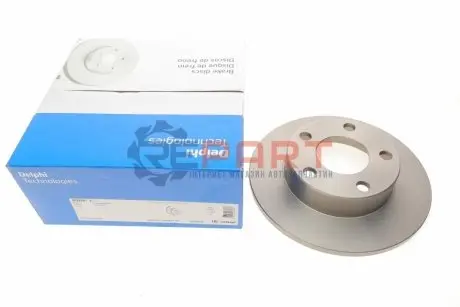 Диск гальмівний (задній) Audi A4/VW Passat 95-05 (245x10) Delphi BG3381 Купити в Україні