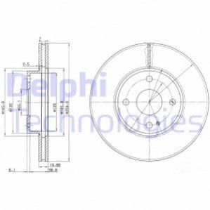 Диск тормозной Delphi BG3393 (фото 1)