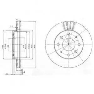 Гальмівний диск Delphi BG3401 Купити в Україні