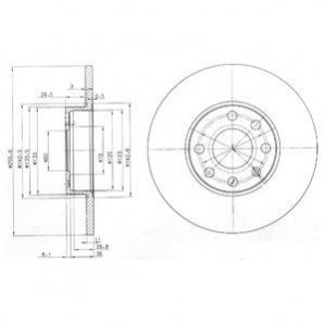 Тормозные диски Delphi BG3402