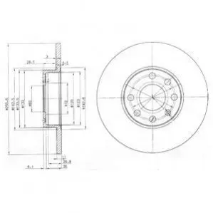Тормозные диски Delphi BG3402