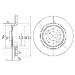 Тормозные диски Delphi BG3418