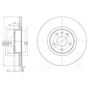 Гальмівні(тормозні) диски Delphi BG3420