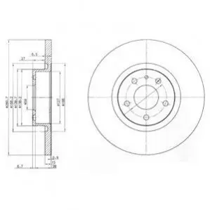 Тормозные диски Delphi BG3420