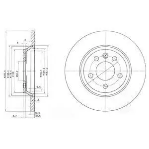 Диск тормозной Delphi BG3518