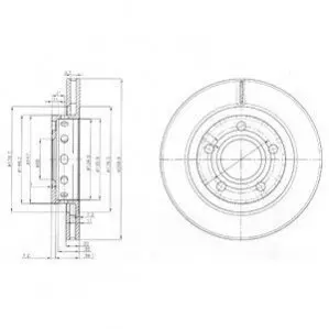 Тормозные диски Delphi BG3525