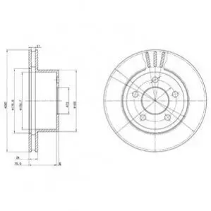 Гальмівний диск передн Лів/Прав JEEP CHEROKEE, COMANCHE, GRAND CHEROKEE I, WRANGLER I, WRANGLER II 2.1D-5.9 10.84-04.07 Delphi BG3533 Купити в Україні