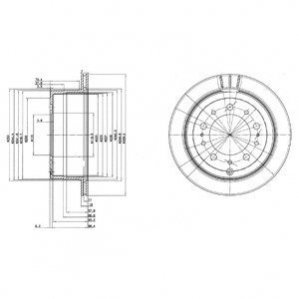 Диск тормозной Delphi BG3534