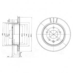 Тормозные диски Delphi BG3542